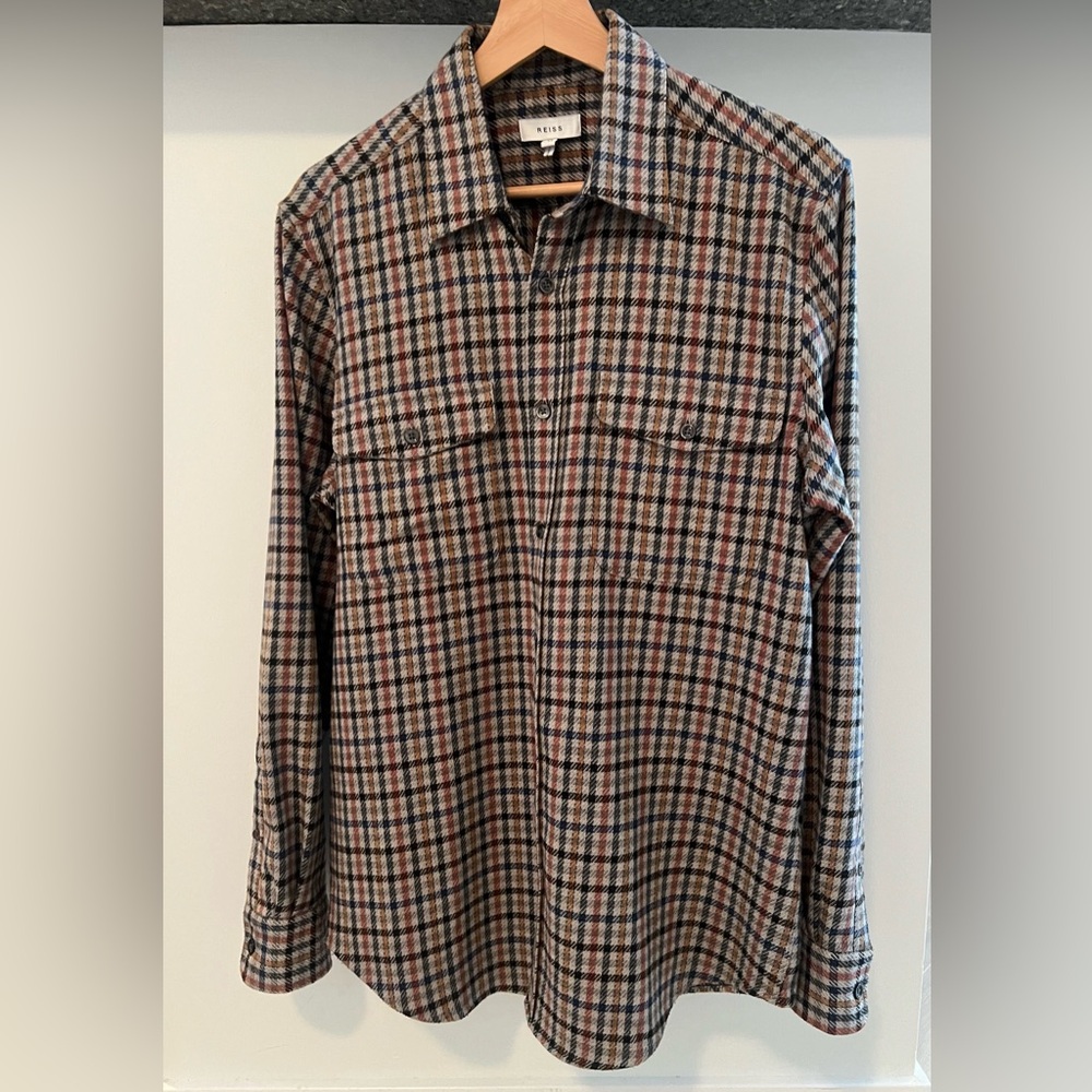 Reiss Checkered Casual Shirt - Multicoloured